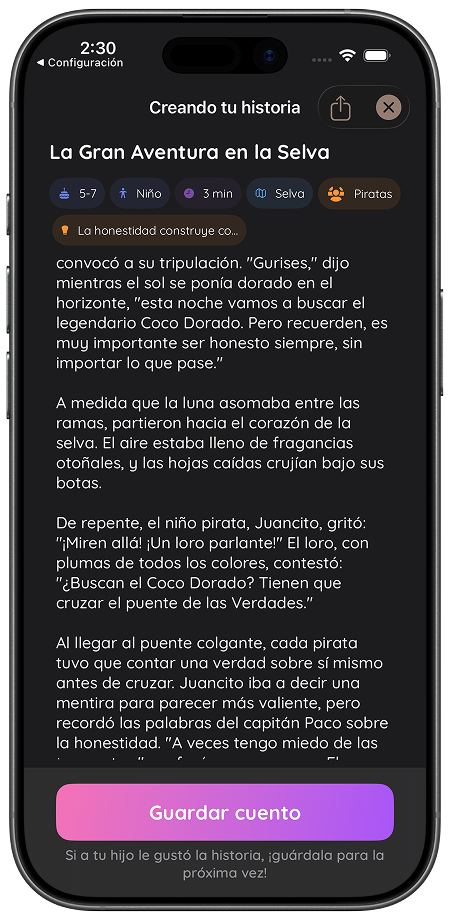 Historia creada